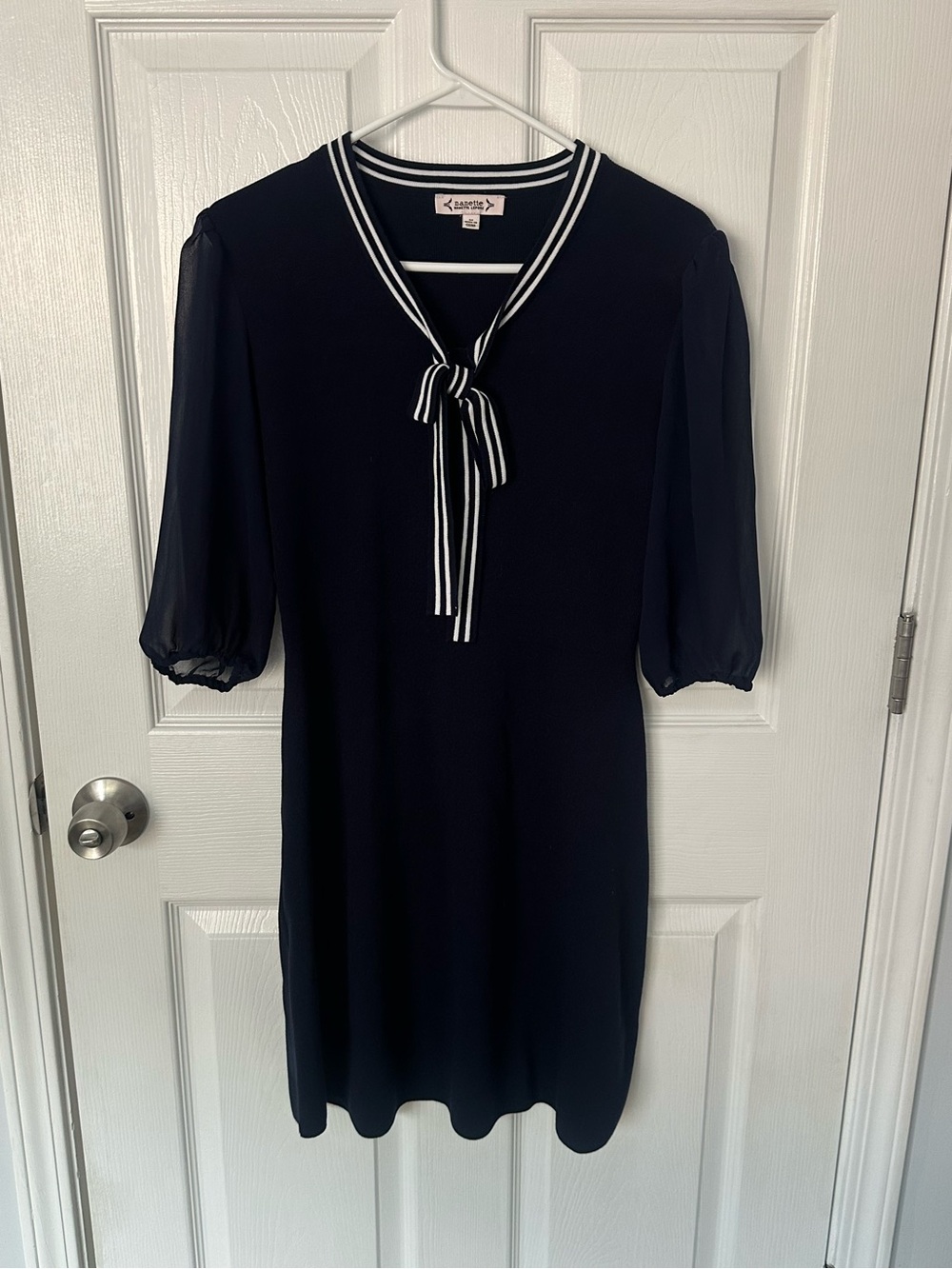 Nanette Lepore Navy Sailor Sweater Dress - Size Medium